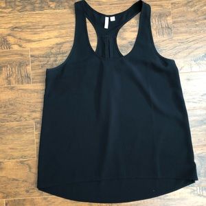 Frenchi Black Rasorback Tank Top, Medium.